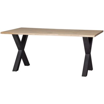 WOOOD Tablo Boomstam X-poot Eettafel