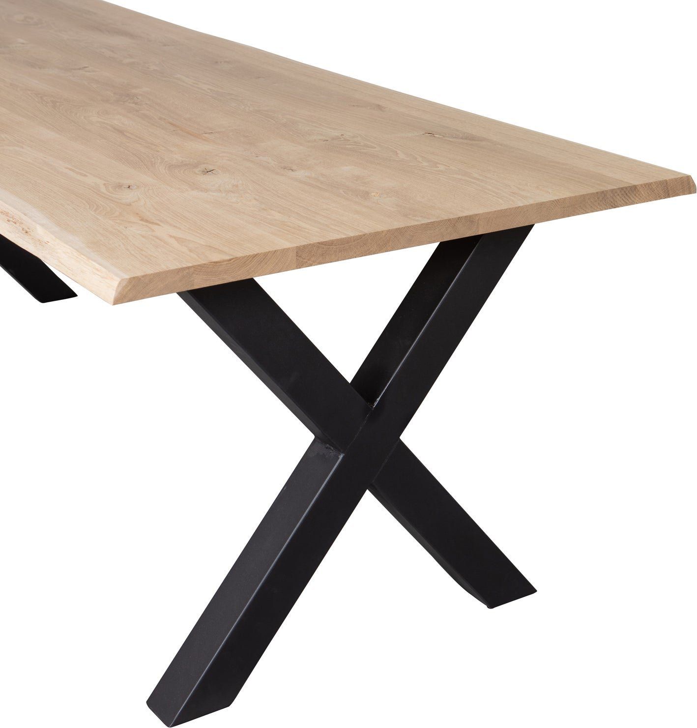 WOOOD Tablo Boomstam X-poot Eettafel