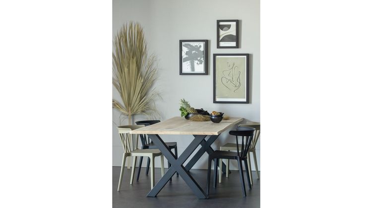 WOOOD Tablo Boomstam X-poot Eettafel