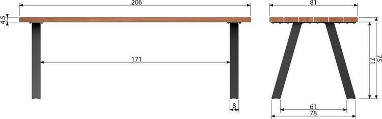 WOOOD Tablo Tuintafel