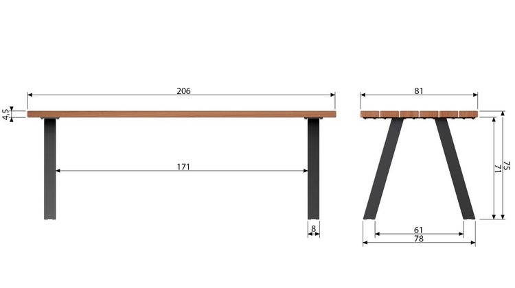 WOOOD Tablo Tuintafel