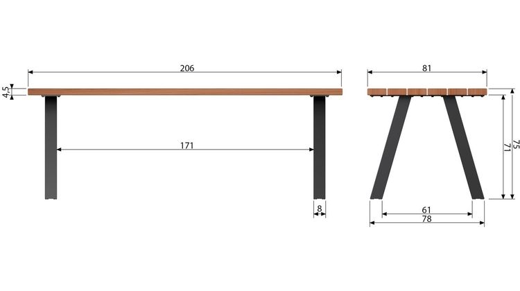 WOOOD Tablo Tuintafel