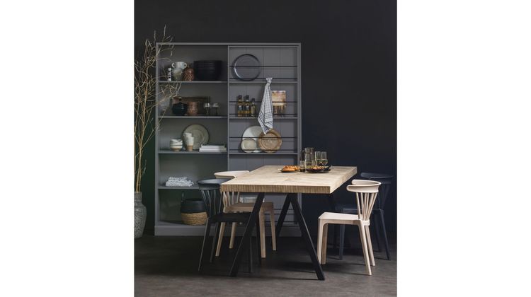 WOOOD Tablo Visgraat A-poot Eettafel