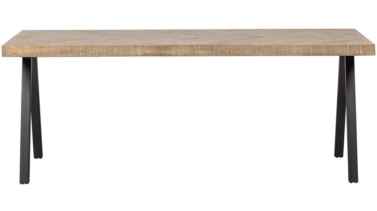 WOOOD Tablo Visgraat A-poot Eettafel