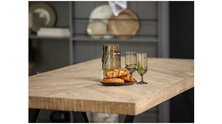 WOOOD Tablo Visgraat A-poot Eettafel