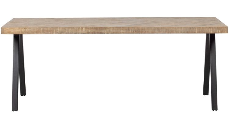 WOOOD Tablo Visgraat A-poot Eettafel