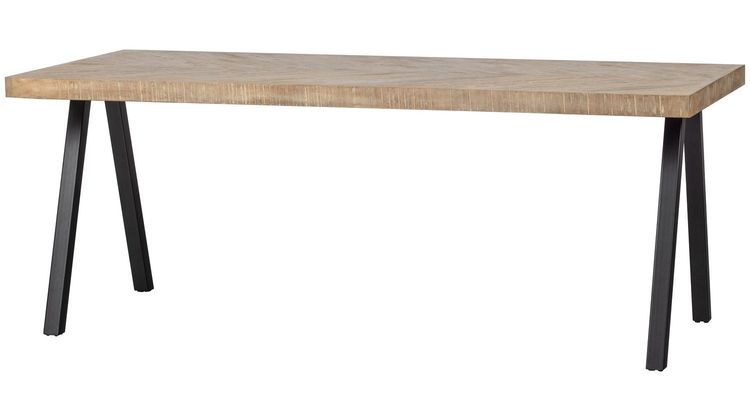 WOOOD Tablo Visgraat A-poot Eettafel