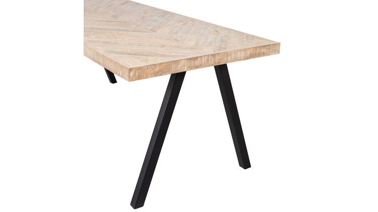 WOOOD Tablo Visgraat A-poot Eettafel