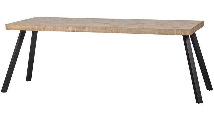 WOOOD Tablo Visgraat A-poot Eettafel