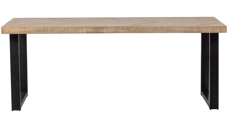 WOOOD Tablo Visgraat U-poot Eettafel