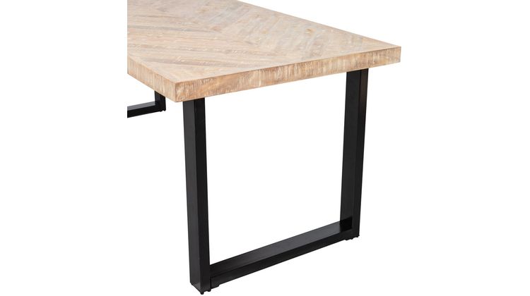 WOOOD Tablo Visgraat U-poot Eettafel