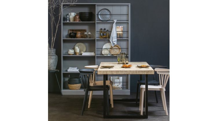 WOOOD Tablo Visgraat U-poot Eettafel