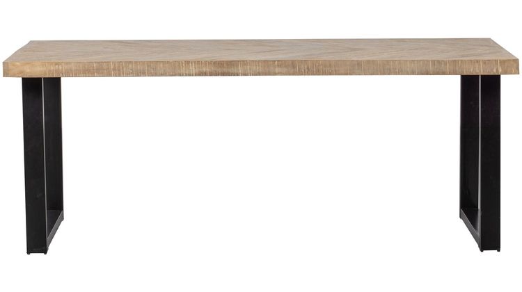 WOOOD Tablo Visgraat U-poot Eettafel