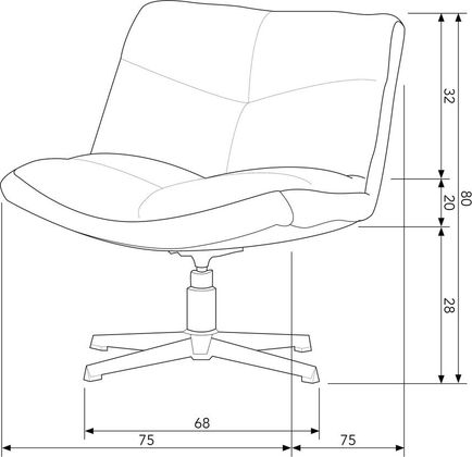 WOOOD Vinny Draaifauteuil