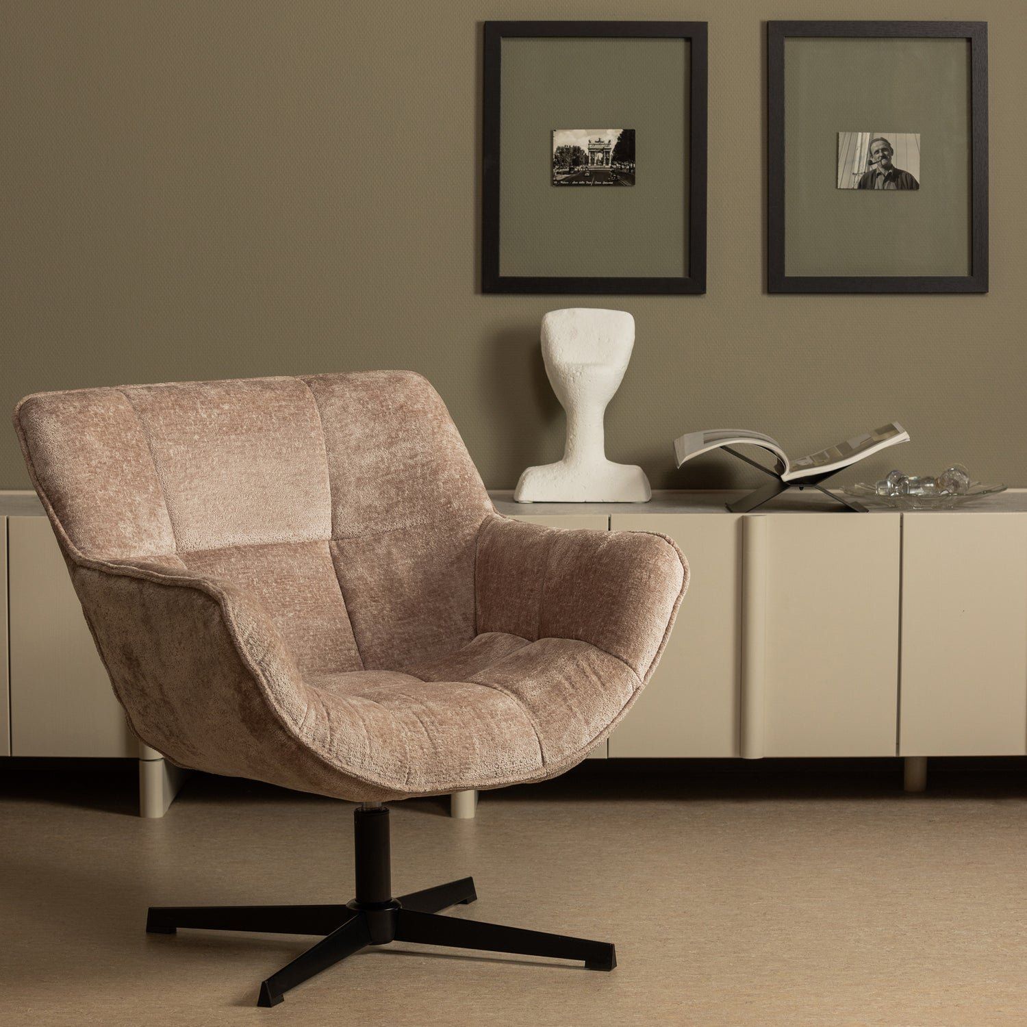 WOOOD Wibo Draaifauteuil