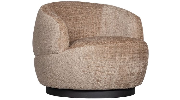 WOOOD Woolly Chenille Draaifauteuil
