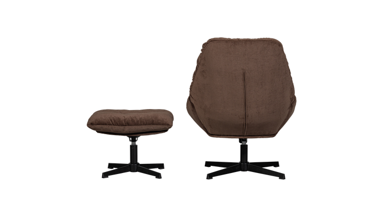WOOOD Yaro Draaifauteuil + Hocker