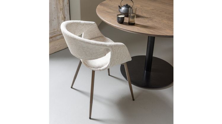 WOOOD Yossi Koper Metaal Eetkamerstoel