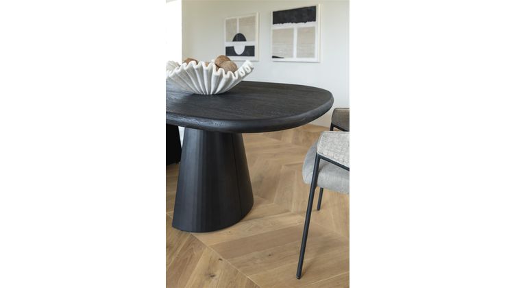 XOOON Arawood Zwart Eettafel