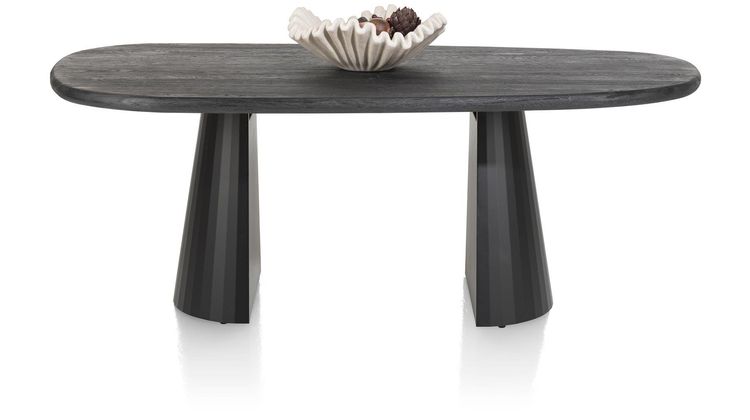 XOOON Arawood Zwart Eettafel