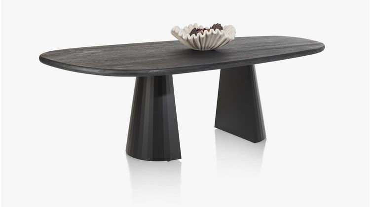 XOOON Arawood Zwart Eettafel