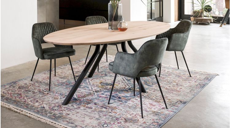 XOOON Arvada Ellips Natural Eettafel