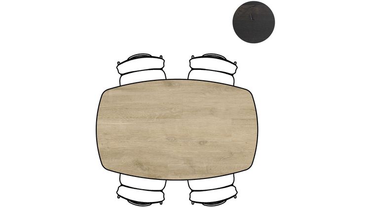 XOOON Arvada I Ovaal Natural Eettafel