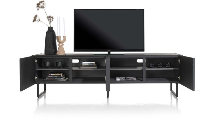 XOOON Carving Black Lowboard