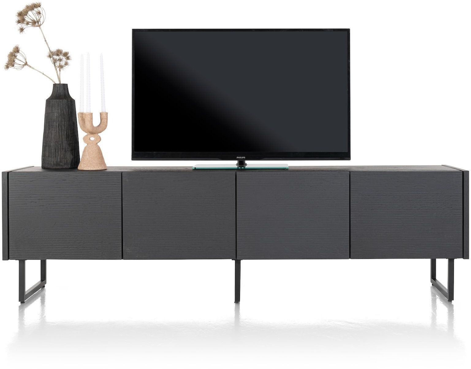 XOOON Carving Black Lowboard