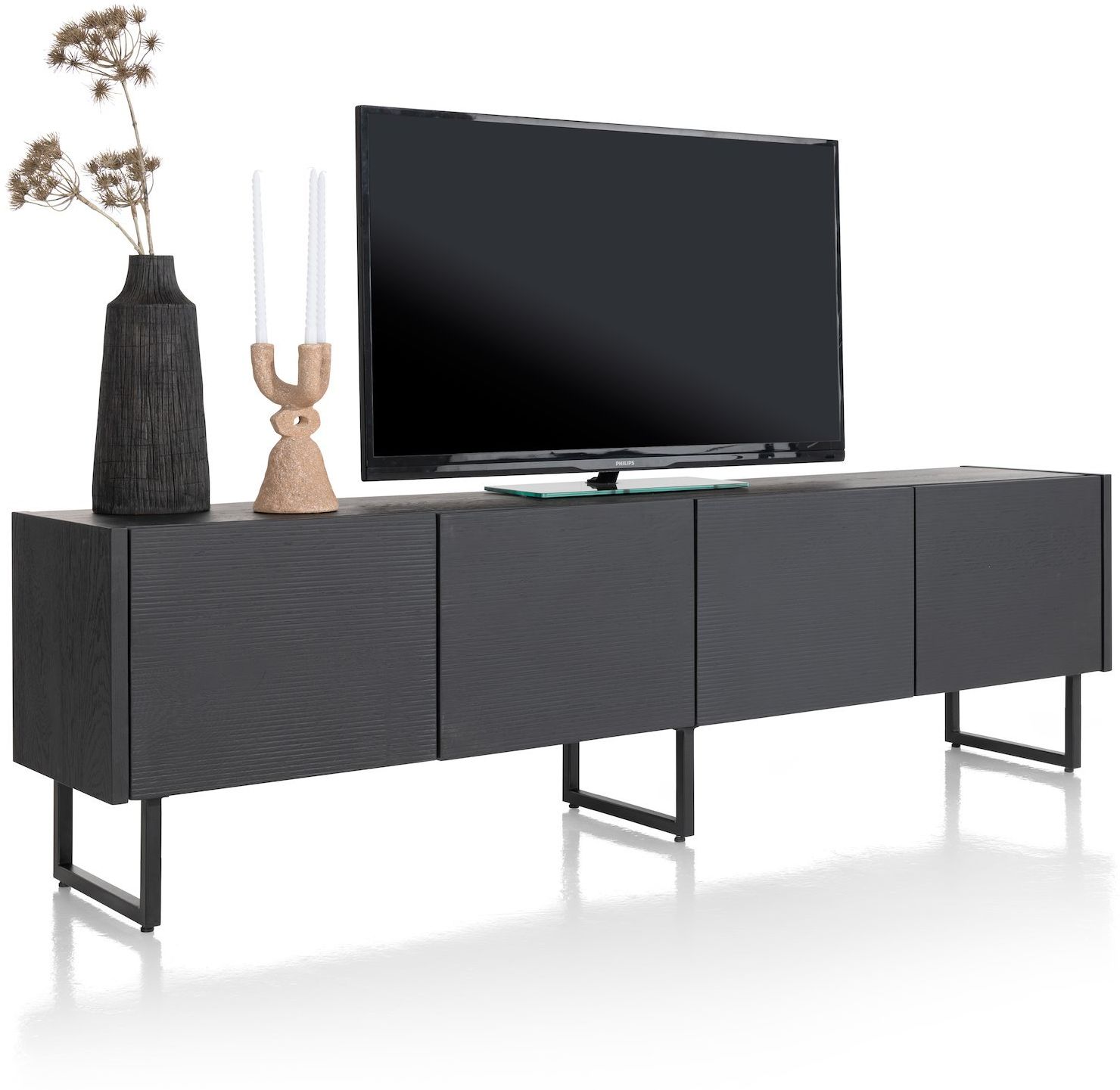 XOOON Carving Black Lowboard