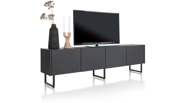 XOOON Carving Black Lowboard