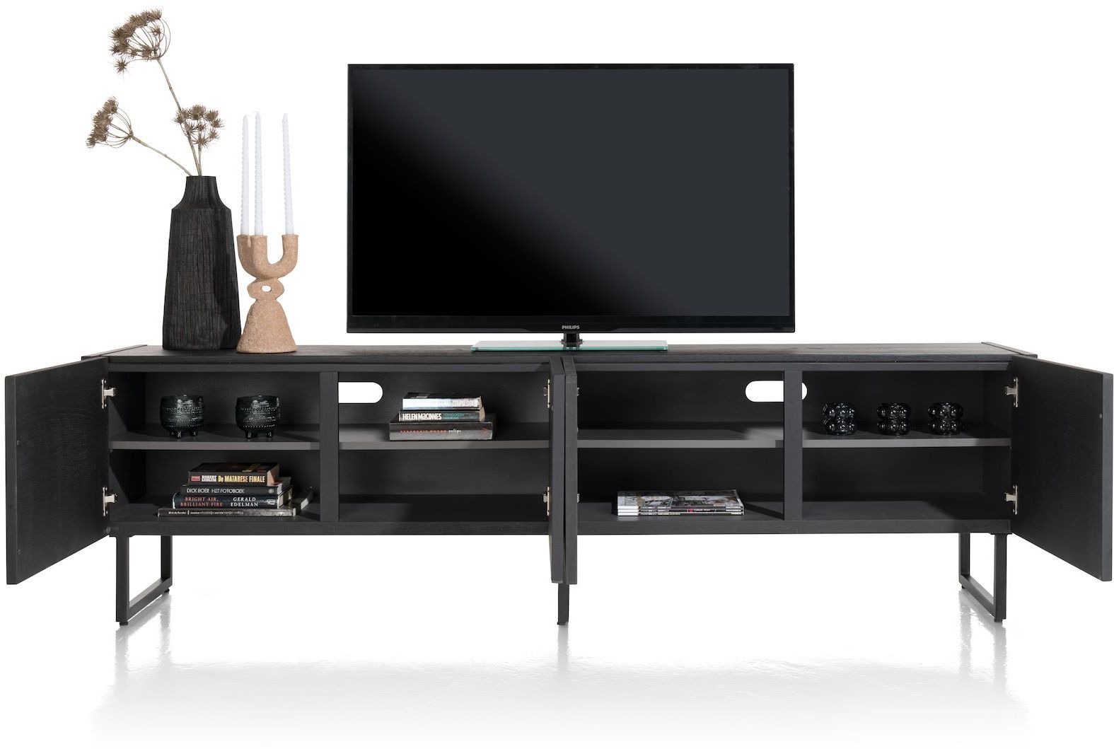 XOOON Carving Black Lowboard