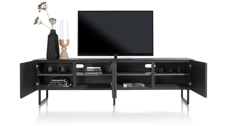 XOOON Carving Black Lowboard