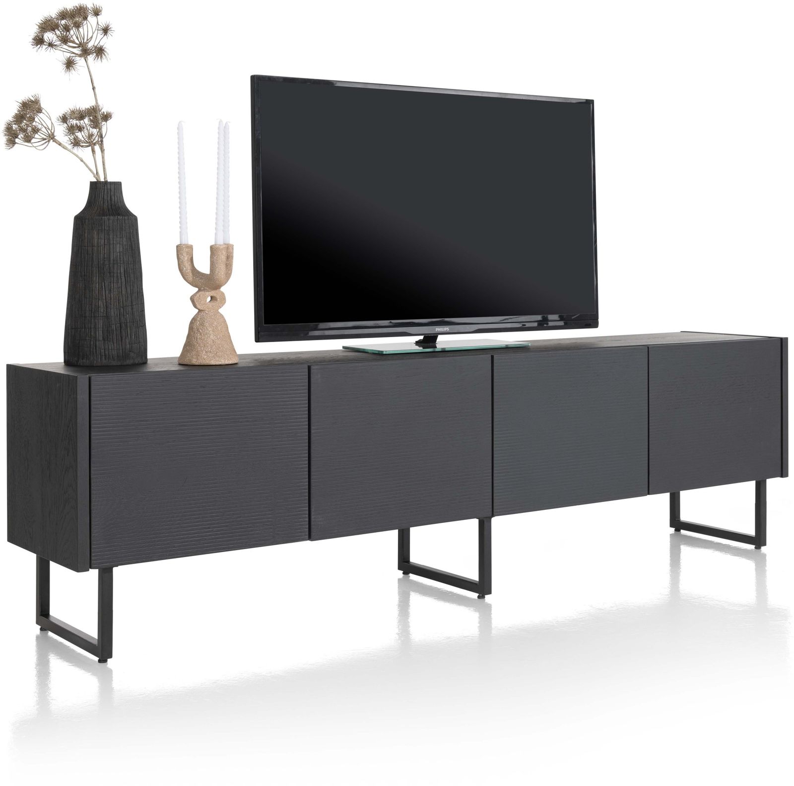 XOOON Carving Black Lowboard