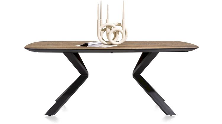 XOOON Fresno Fineerrichting Recht Eettafel