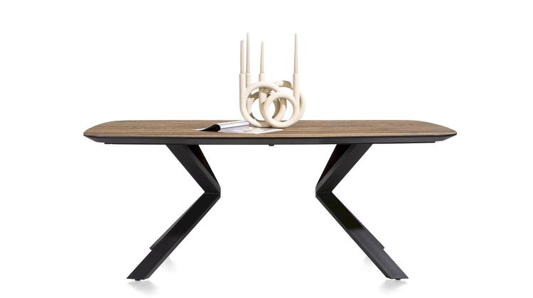 XOOON Fresno Fineerrichting Recht Eettafel