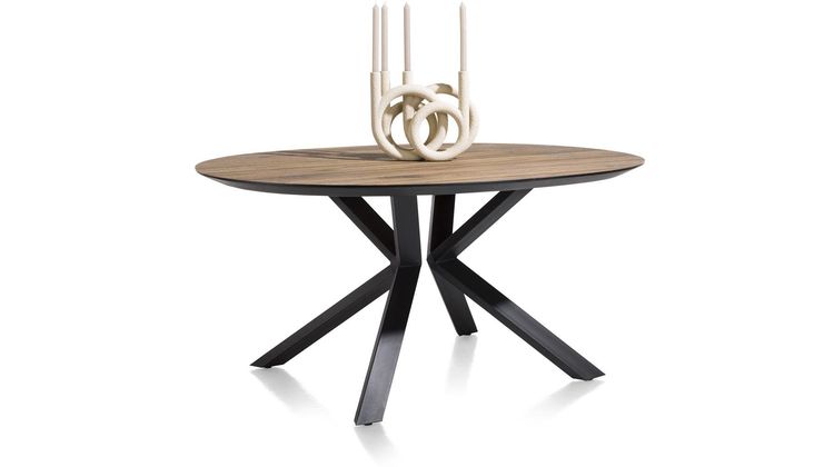 XOOON Fresno Fineerrichting Rond Eettafel