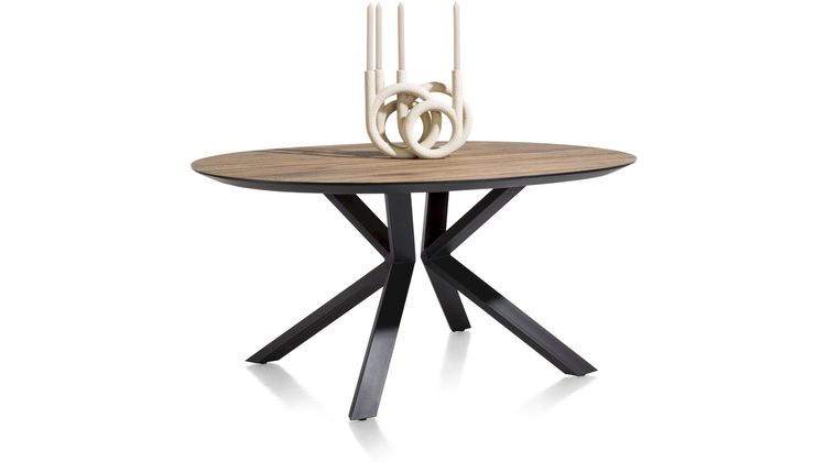 XOOON Fresno Fineerrichting Rond Eettafel
