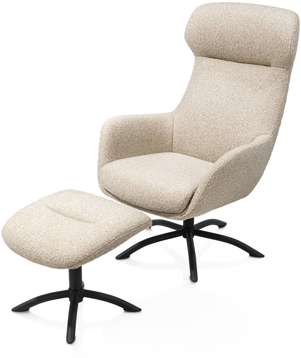XOOON Lomi Draaifauteuil + Hocker