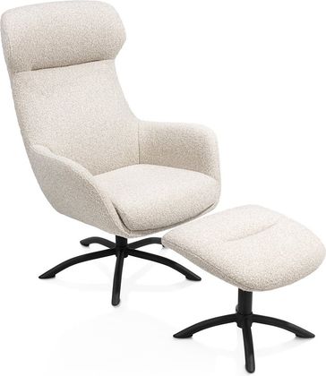 XOOON Lomi Draaifauteuil + Hocker