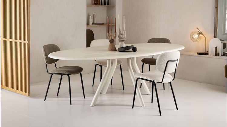XOOON Lund 4-poot Nebbia Eettafel