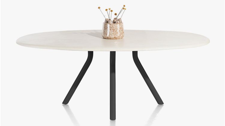 XOOON Lund 4-poot Off Black Eettafel