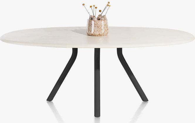XOOON Lund 4-poot Off Black Eettafel