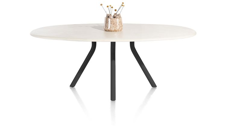 XOOON Lund 4-poot Off Black Eettafel