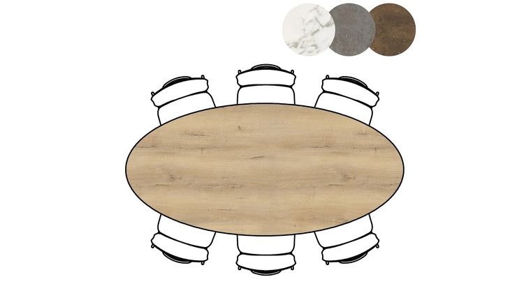 XOOON Masura Ellips Bartafel