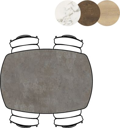 XOOON Masura Ovaal Bartafel