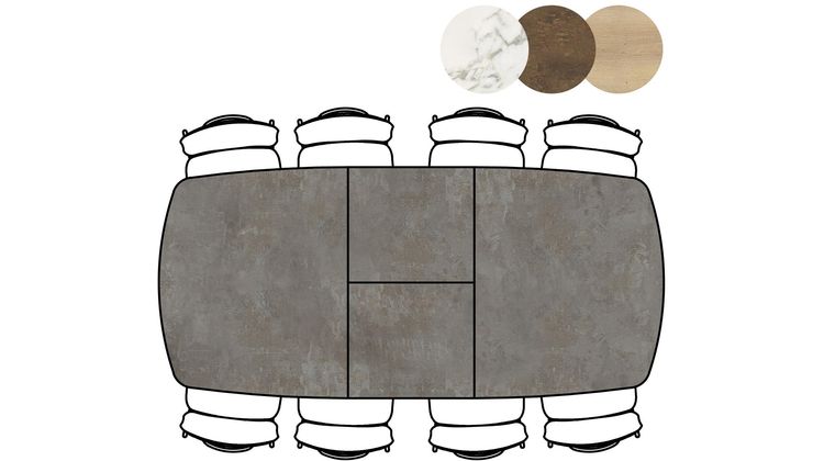 XOOON Masura Uitschuifbaar Eettafel