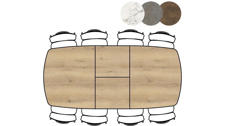 XOOON Masura Uitschuifbaar Eettafel