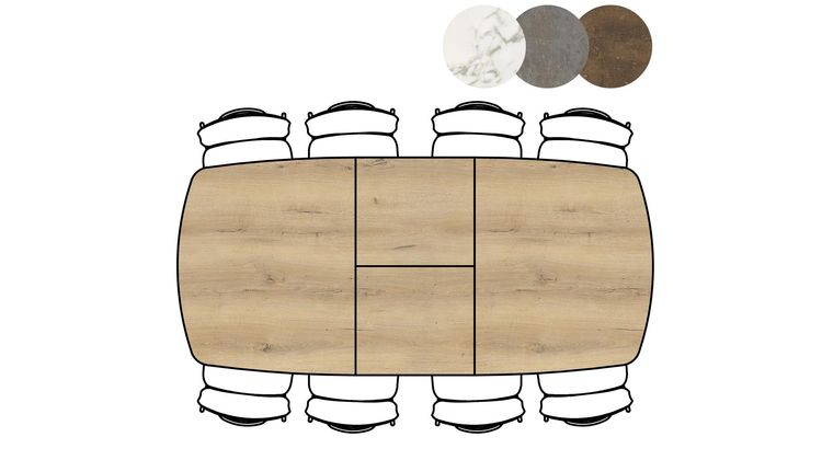 XOOON Masura Uitschuifbaar Eettafel