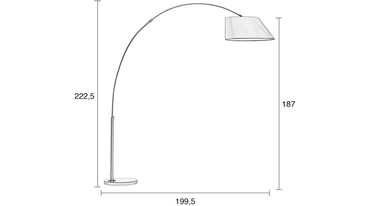 Zuiver Arc Vloerlamp